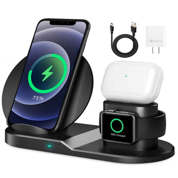 5 Core Wireless Charging Station • 10W 3 in 1 Fast Phone Watch Earpod