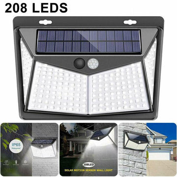 Solar Lights Outdoor, 208 LED Wireless Motion Sensor Lights IP65