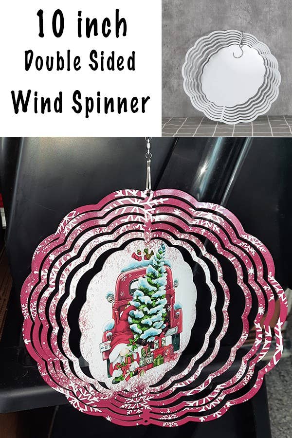 Spring Home Decor Blue Butterfly Garden Wind Spinner Gift