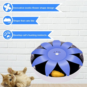 FluffyDream Automatic Electric Magnetic Spinning Cat Toys,