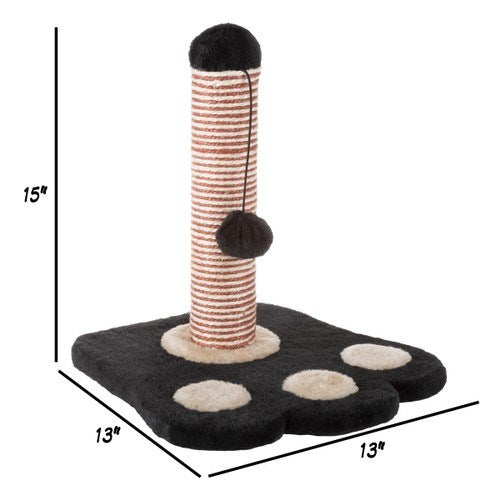 Cat Scratching Post Scratcher for Cats and Kittens with Sisal Rope